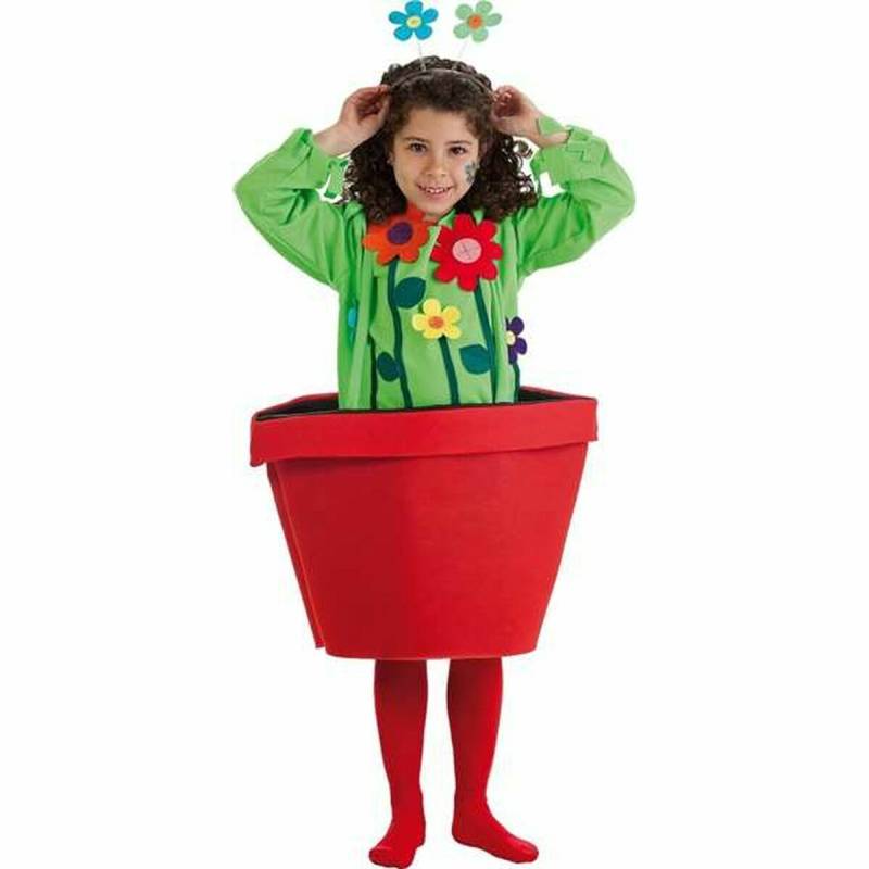 Verkleidung für Kinder Blumentopf (3 Stücke) von BigBuy Carnival