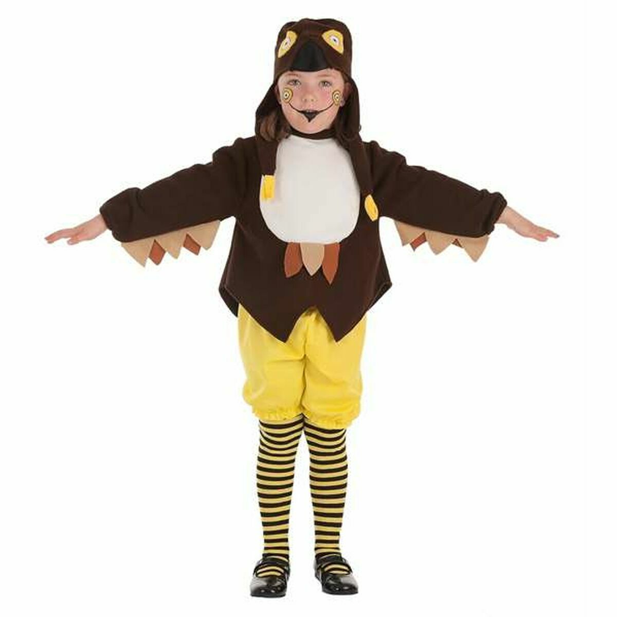Verkleidung für Kinder Crazy Eule (4 Stücke) von BigBuy Carnival