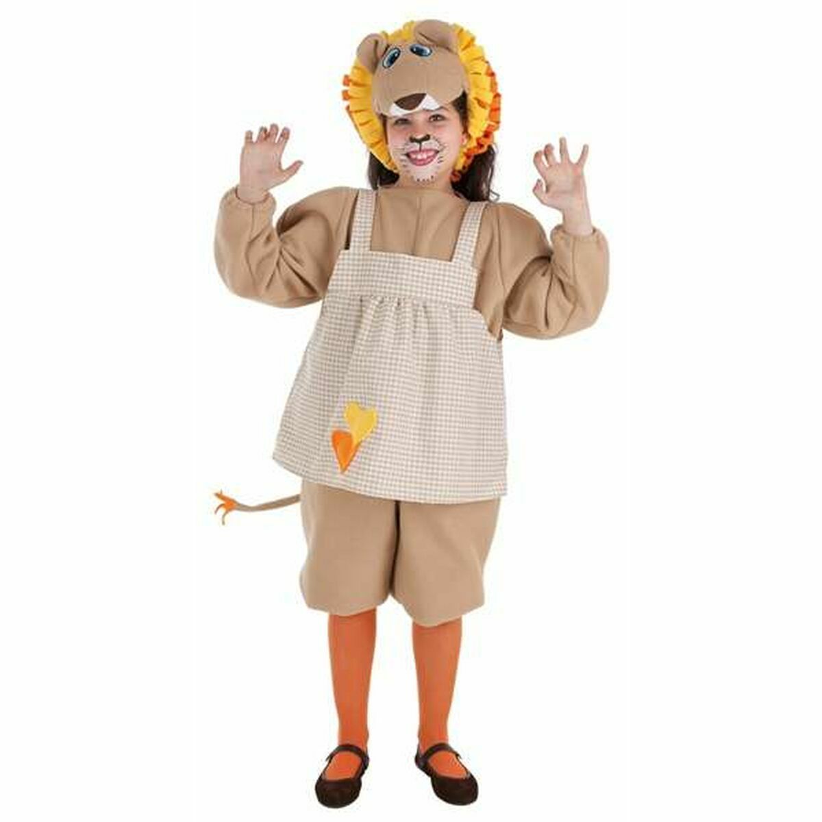 Verkleidung für Kinder Crazy Löwe (1 Stücke) von BigBuy Carnival