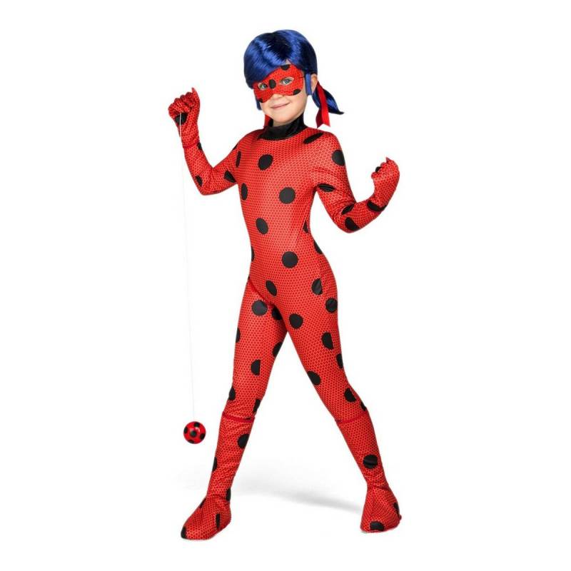 Verkleidung für Kinder Lady Bug 12-14 Jahre Rot von BigBuy Carnival