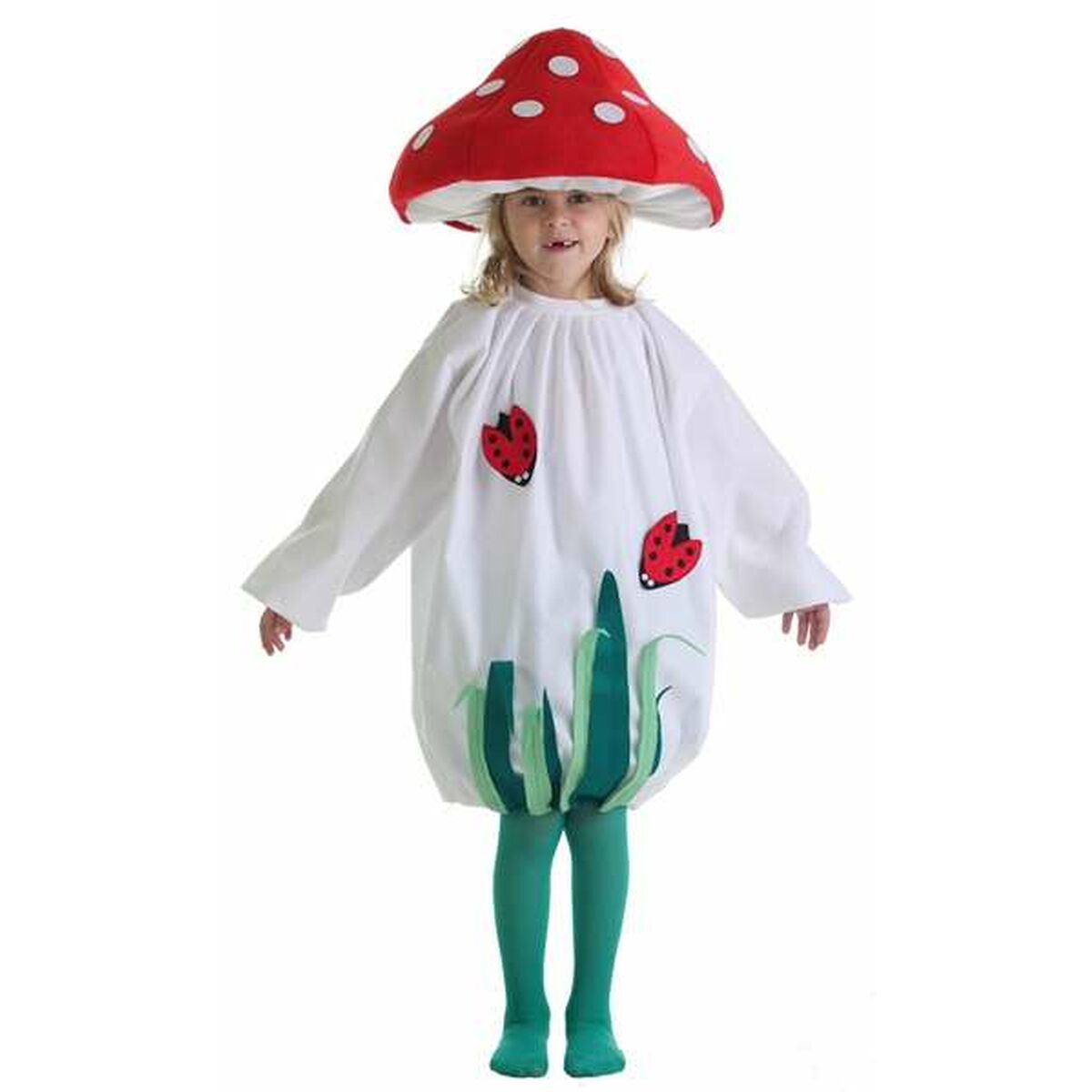 Verkleidung für Kinder Pilz 5-7 Jahre (3 Stücke) von BigBuy Carnival