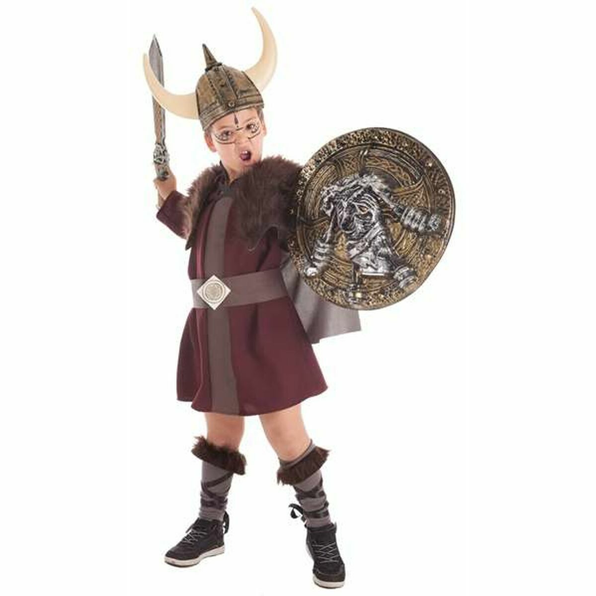 Verkleidung für Kinder Wikinger Helm (5 Stücke) von BigBuy Carnival