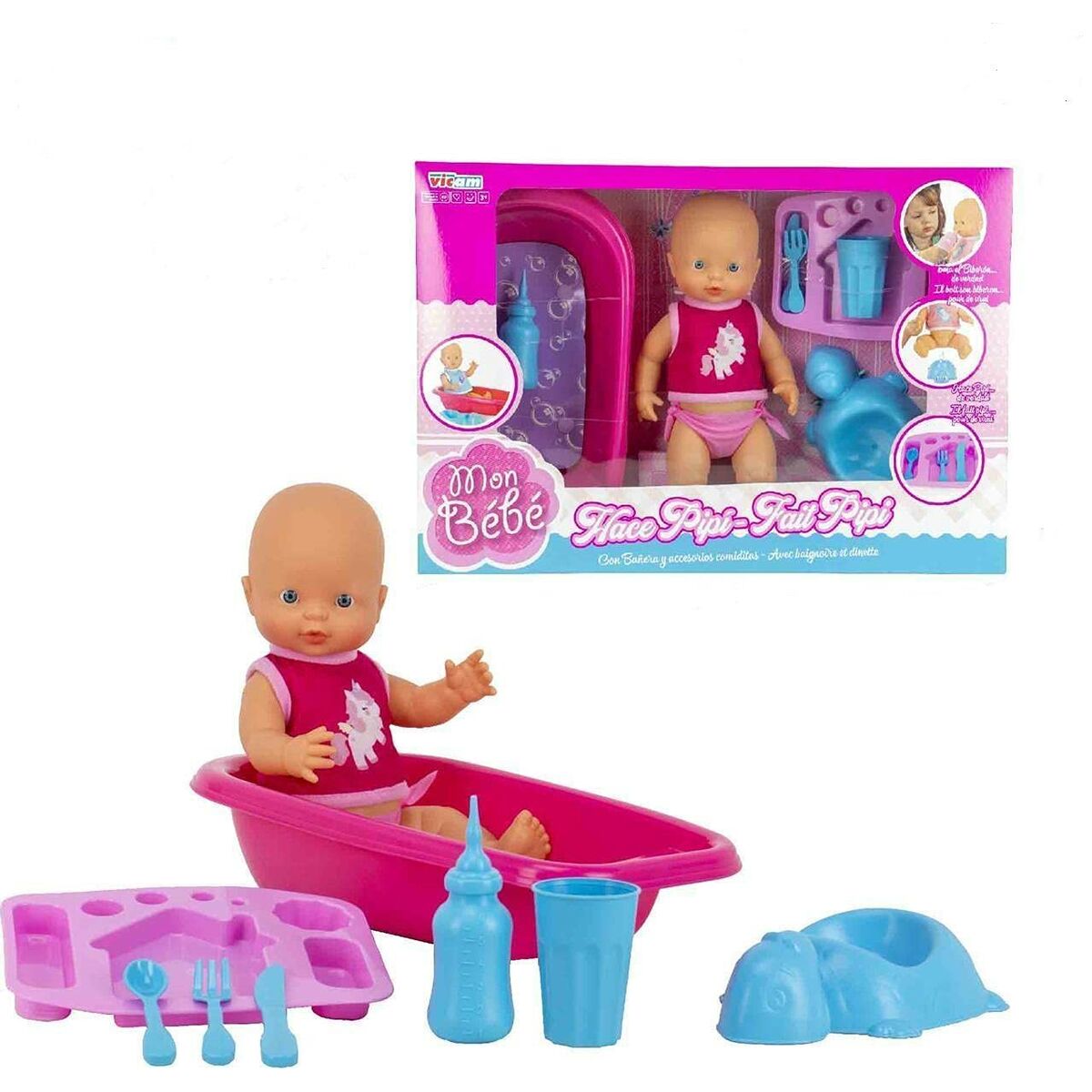 Babypuppe Pipi Badewanne 40 x 13 x 58 cm Babypuppe Pipi Badewanne 40 x 13 x 58 cm von BigBuy Fun