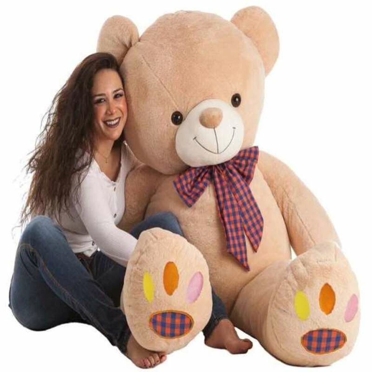 Plüschtier Footprints Bär 145 cm Plüschtier Footprints Bär 145 cm von BigBuy Fun