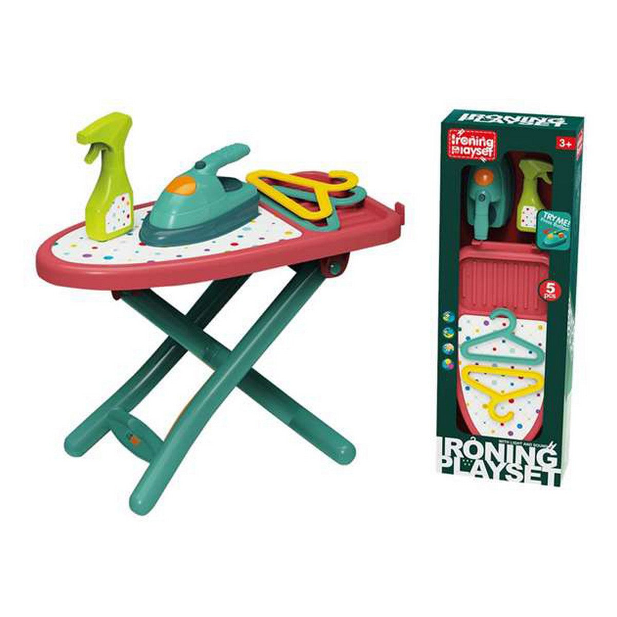 Spielzeug-Bügelbrett Lichter Zubehör 19.2 x 8.6 x 54.5 cm (19,2 x 12,6 x 54,5 cm) von BigBuy Fun