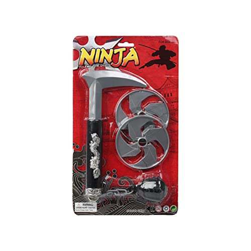 BigBuy Kids S1131476 Ninja Krieger Waffen Kit, bunt BigBuy Kids S1131476 Ninja Krieger Waffen Kit, bunt von BigBuy Kids
