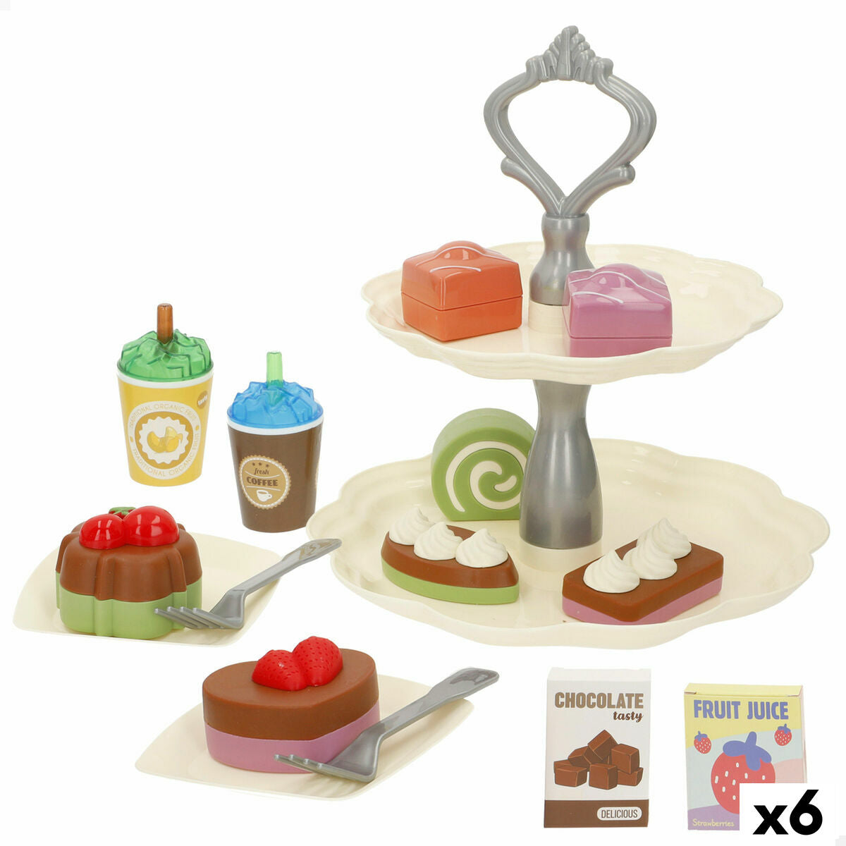 Kit aus Spielzeuglebensmittel 16 Stücke (6 Stück) von BigBuy Kids