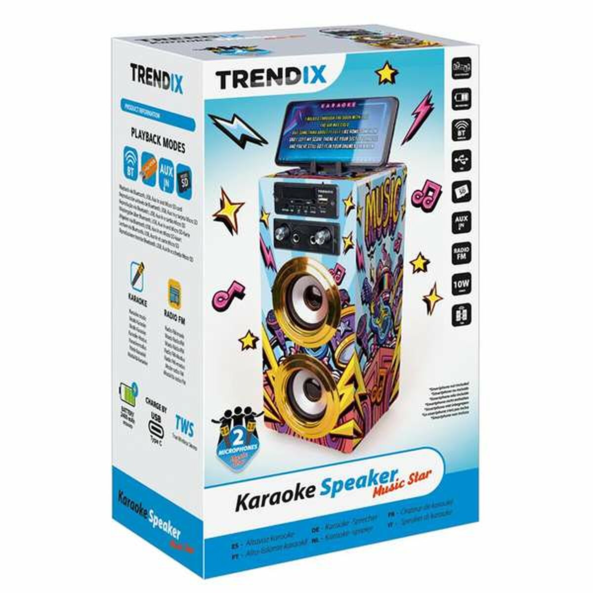 Lautsprecher mit Karaoke Mikrofon Lautsprecher mit Karaoke Mikrofon von BigBuy Kids