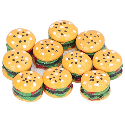 BigKing Miniatur-Essen, Play Burger Modell Kinder Hamburger Spielzeug 1/12 Puppenhaus-Zubehör für Kinder ab 3 Jahren von BigKing