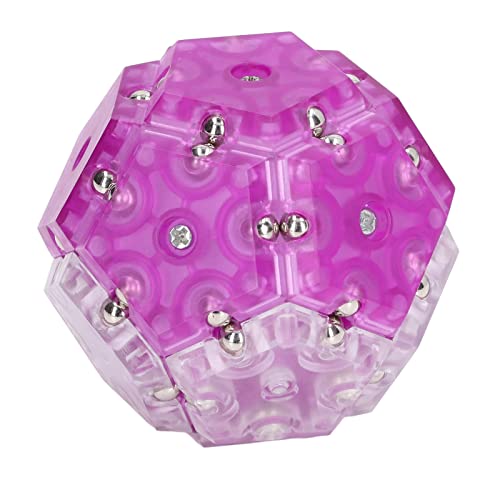 Magnetische Kugel Spielzeug, magnetische Kugel tragbare Stress Angst Relief fünfeckige Bausteine ​​Lernspielzeug für Erwachsene(Violett) von BigKing