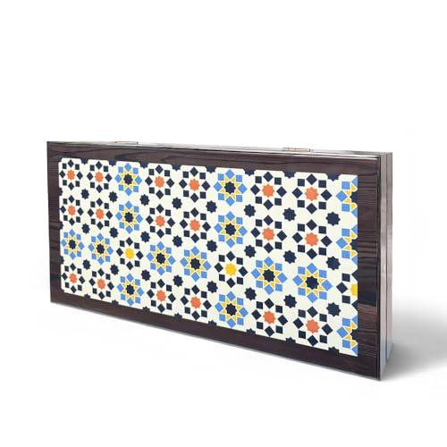 Biggdesign Star Backgammon | Magnetisches MDF-Gehäuse mit kratzfestem Boden, 2-fach lackiert Biggdesign Star Backgammon | Magnetisches MDF-Gehäuse mit kratzfestem Boden, 2-fach lackiert von BiggDesign