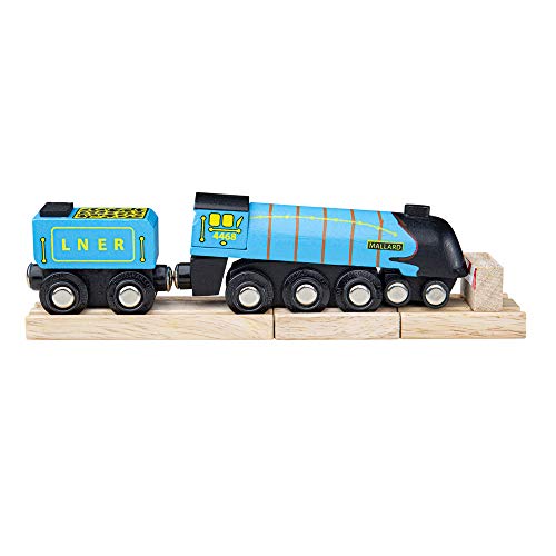 Bigjigs Rail Heritage-Kollektion Lokomotive Mallard Blau Bigjigs Rail Heritage-Kollektion Lokomotive Mallard Blau von Bigjigs Rail