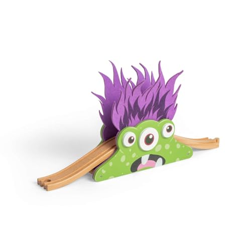 Bigjigs Rail Monster Bridge - Themed Wooden Train Set Accessory For Children, Kids Trains & Accessories, Toddler Railway Toys & Expansion Sets, Age 3+ Years Bigjigs Rail Monster Bridge - Themed Wooden Train Set Accessory For Children, Kids Trains & Accessories, Toddler Railway Toys & Expansion Sets, Age 3+ Years von Bigjigs Rail