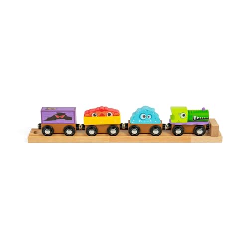 Bigjigs Rail Monsterzug - Holzeisenbahnzubehör für Kinder, Spielzeugzüge & Zubehör, Kleinkind- & Kindergeschenke, ab 3 Jahren Bigjigs Rail Monsterzug - Holzeisenbahnzubehör für Kinder, Spielzeugzüge & Zubehör, Kleinkind- & Kindergeschenke, ab 3 Jahren von Bigjigs Rail