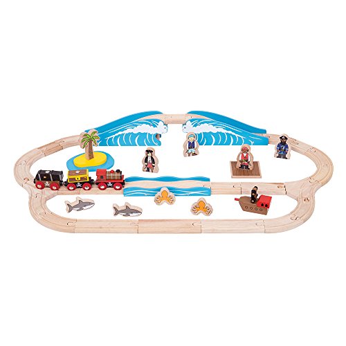 Bigjigs Rail Piraten Schienenbahn Set von Bigjigs Rail