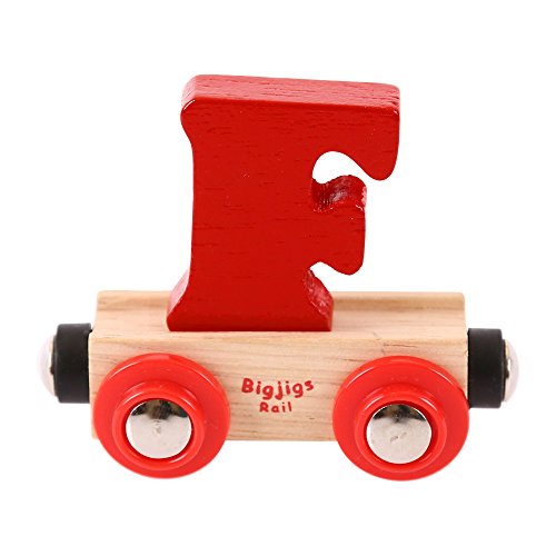 Bigjigs Rail Rail Buchstabenzug F (Dunkelrot) von Bigjigs Rail