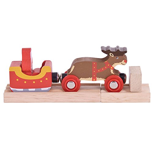 Bigjigs Rail Weihnachtsschlitten mit Rentieren von Bigjigs Rail