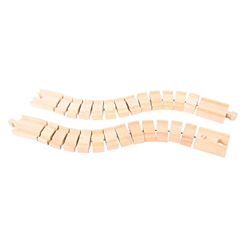 Bigjigs Rail Biegsame Holzschienen (Pack von 2) von Bigjigs Rail