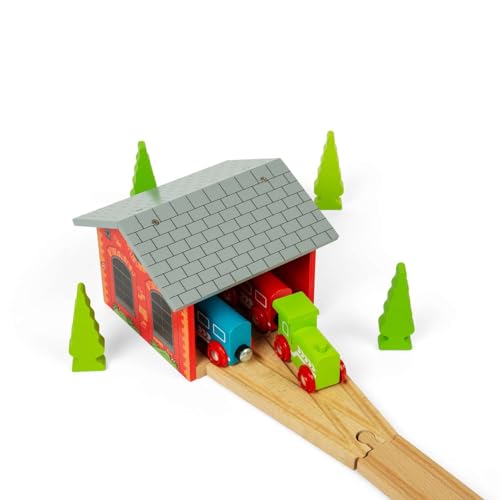 Bigjigs Rail Lokschuppen für zwei Loks Bigjigs Rail Lokschuppen für zwei Loks von Bigjigs Rail