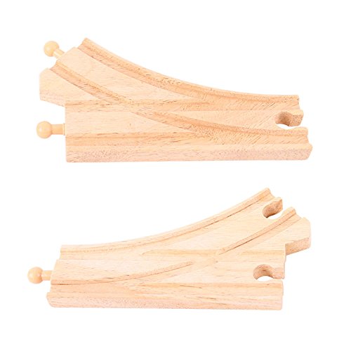 Bigjigs Rail Weiche Holzschienen (Pack von 2) von Bigjigs Rail