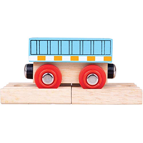 Bigjigs Schienen aus Holz Blau Wagon - Andere wichtige Holzschienen Marken sind kompatibel Bigjigs Schienen aus Holz Blau Wagon - Andere wichtige Holzschienen Marken sind kompatibel von Bigjigs Toys