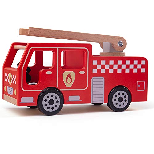 Bigjigs Spielzeug Holz Stadt Fire Engine Spielset von Bigjigs Toys