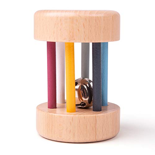 Bigjigs Toys 100% FSC® Certified Wooden Roll Rattle von Bigjigs Toys