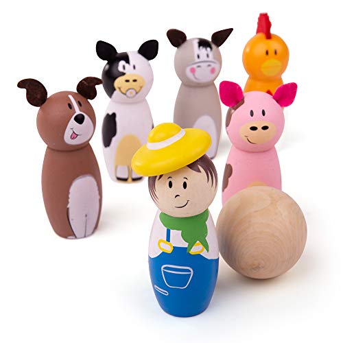 Bigjigs Toys Bauernhof Kegelspiel Bigjigs Toys Bauernhof Kegelspiel von Bigjigs Toys