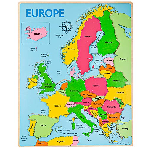 Bigjigs Toys Europakarte Steckpuzzle von Bigjigs Toys