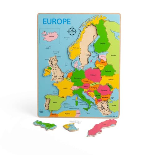 Bigjigs Toys Europakarte Steckpuzzle von Bigjigs Toys