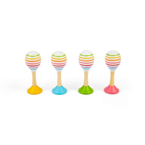 Bigjigs Toys Junior Maracas aus Holz - Kinder Musikinstrumente von Bigjigs Toys