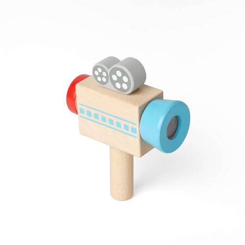 Bigjigs Toys - Kinder Videokamera - Holzspielspielzeug, nachhaltiges Kleinkindgeschenke für Mädchen und Jungen, hergestellt aus umweltfreundlichem Holz, 18 Monate alt + Bigjigs Toys - Kinder Videokamera - Holzspielspielzeug, nachhaltiges Kleinkindgeschenke für Mädchen und Jungen, hergestellt aus umweltfreundlichem Holz, 18 Monate alt + von Bigjigs Toys