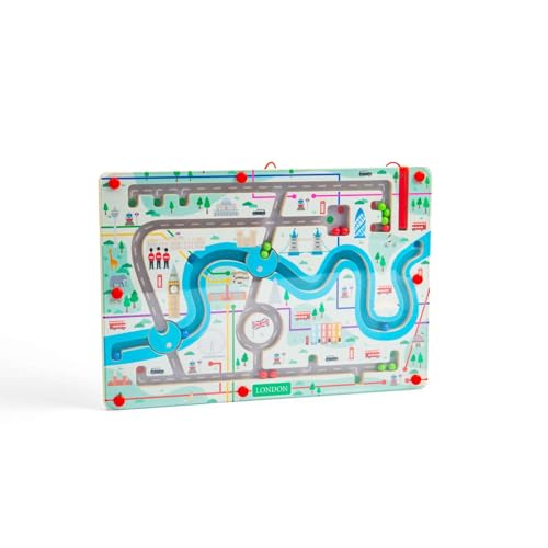 Bigjigs Toys London Maze Puzzle - Magnetische Labyrinth für Kleinkinder & Kinder, Holzpuzzles, pädagogisches Montessori-Spielzeug, Kinderspiele, Lernressourcen, nachhaltig hergestellte Geschenke, ab 3 Bigjigs Toys London Maze Puzzle - Magnetische Labyrinth für Kleinkinder & Kinder, Holzpuzzles, pädagogisches Montessori-Spielzeug, Kinderspiele, Lernressourcen, nachhaltig hergestellte Geschenke, ab 3 von Bigjigs Toys