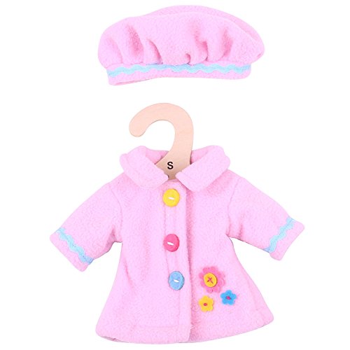 Bigjigs Toys Mantel und Mütze (Pink) (für 28cm Puppe) von Bigjigs Toys