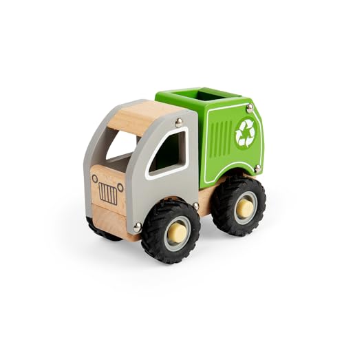 Bigjigs Toys - Mini -Recycling -LKW - Holzmüllwagen, Kleinkindspielfahrzeug, Kindersandkapsel -Playsets, Geschenke für Kleinkinder, nachhaltig gemacht, 12 Jahre alt Bigjigs Toys - Mini -Recycling -LKW - Holzmüllwagen, Kleinkindspielfahrzeug, Kindersandkapsel -Playsets, Geschenke für Kleinkinder, nachhaltig gemacht, 12 Jahre alt von Bigjigs Toys