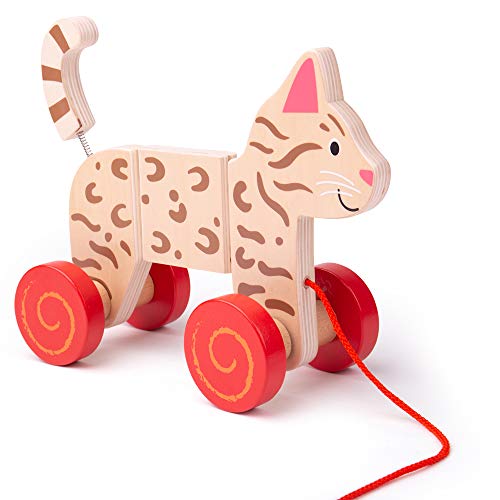 Bigjigs Toys Nachziehtier (Katze) von Bigjigs Toys
