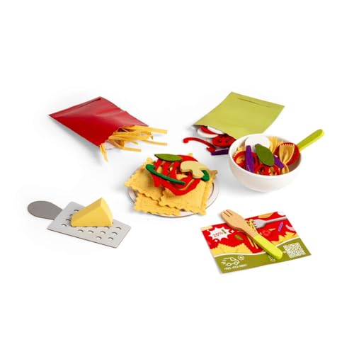 Bigjigs Toys Pasta For Two - 64pcs Wooden Food Playset, Cooking & Kitchen Sets For Children Toddler Pretend Play Accessories, Children's Gifts, Age 18 Months + Bigjigs Toys Pasta For Two - 64pcs Wooden Food Playset, Cooking & Kitchen Sets For Children Toddler Pretend Play Accessories, Children's Gifts, Age 18 Months + von Bigjigs Toys