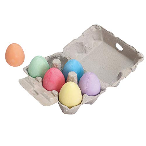 Bigjigs Toys Rainbow Colour Chalk Eggs (Set of 6) von Bigjigs Toys