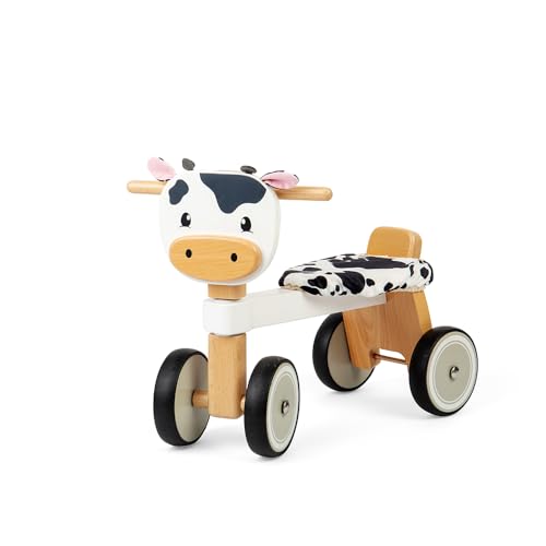 Bigjigs Toys - Ride on Cow - Mein erstes Kleinkindbalchenbike, Holzbaby -Trike, Kindertierfahrzeuge, entwickelt grobe motorische Fähigkeiten, Geschenke für Kleinkinder, 18 Monate alt + Bigjigs Toys - Ride on Cow - Mein erstes Kleinkindbalchenbike, Holzbaby -Trike, Kindertierfahrzeuge, entwickelt grobe motorische Fähigkeiten, Geschenke für Kleinkinder, 18 Monate alt + von Bigjigs Toys