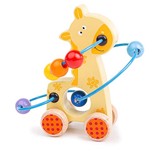 Bigjigs Toys Schiebe-Giraffe mit Motorikschleife von Bigjigs Toys
