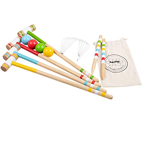 Bigjigs Toys Wooden Garden Croquet Outdoor Game Playset Bigjigs Toys Wooden Garden Croquet Outdoor Game Playset von Bigjigs Toys