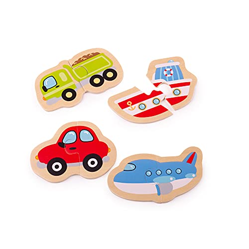 Bigjigs Toys Zweiteilepuzzle (Transport) von Bigjigs Toys