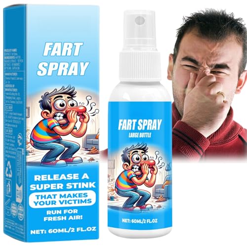 60 ml Tricky Liquid Fart Spray, Furzspray Streiche für Flüssigkeitsspray, Stinkspray, Stink Tricky Spray Spielzeug, interessantes Streich Furz Spray, Furz Spray extra stark, Witze und Streiche für von BigyQiu