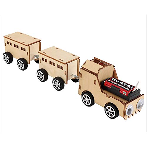 Biitfuu Electric DIY Kids Hölzerntzug Model Bildungsspielzeug für Frühe Lernjungen und Mädchen aus Ungiftigem Holz für Physikexperimente und Hand-Eye-Koordinationstraining Biitfuu Electric DIY Kids Hölzerntzug Model Bildungsspielzeug für Frühe Lernjungen und Mädchen aus Ungiftigem Holz für Physikexperimente und Hand-Eye-Koordinationstraining von Biitfuu