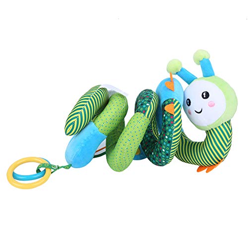Biitfuu Weiches Plüschspielzeug für Kleinkinder, Wickelspielzeug, Plüschspirale, Aktivitätsrassel für Neugeborene (Bienenbettwickel) von Biitfuu