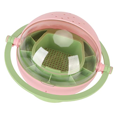 Käferaufzuchtkoffer, Interessante Käferbeobachtungsbox, Ausziehbares Tablett, Großes HD-transparentes Fenster mit Griff für Kinder für Experimentelles Spielzeug (Rosa) von Biitfuu