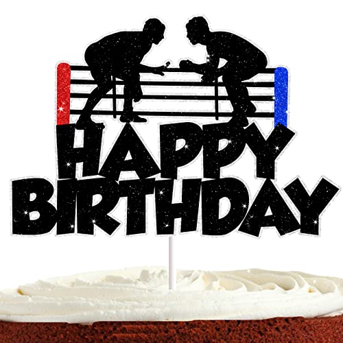 Wrestling Cake Topper für Männer Jungen Wrestling Geburtstag Party Dekorationen WW-E Party Supplies Sport Wrestling Happy Birthday Kuchen Dekorationen Wrestling Cake Topper für Männer Jungen Wrestling Geburtstag Party Dekorationen WW-E Party Supplies Sport Wrestling Happy Birthday Kuchen Dekorationen von Bijeoda