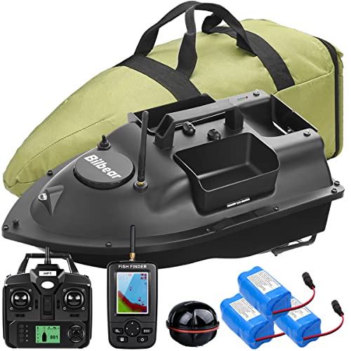 Bilbear Futterboot mit Echolot und GPS Köderlieferboot GPS Köderboot Karpfenfischen Angelköderboot mit 3 Katapult-Köderbehältern,Fischfinder mit Sonarsensor,Handtasche (Schwarz Boot mit Fischfinder) Bilbear Futterboot mit Echolot und GPS Köderlieferboot GPS Köderboot Karpfenfischen Angelköderboot mit 3 Katapult-Köderbehältern,Fischfinder mit Sonarsensor,Handtasche (Schwarz Boot mit Fischfinder) von Bilbear