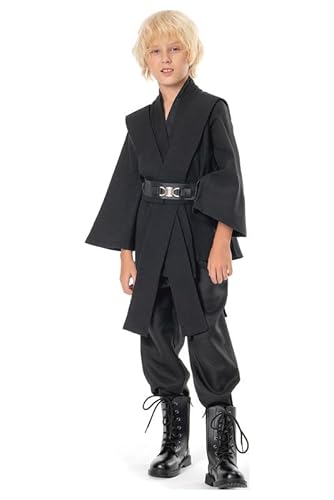 Bilicos Anakin Kenobi Kostüm Cosplay Anzug Uniform Schwarz L von Bilicos