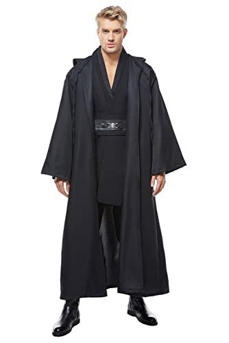 Bilicos Anakin Outfit Cosplay Kostüm Schwarz Herren XL von Bilicos